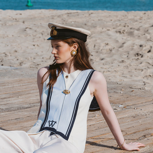 Henley Regatta style ideas, accessories , sailor collar