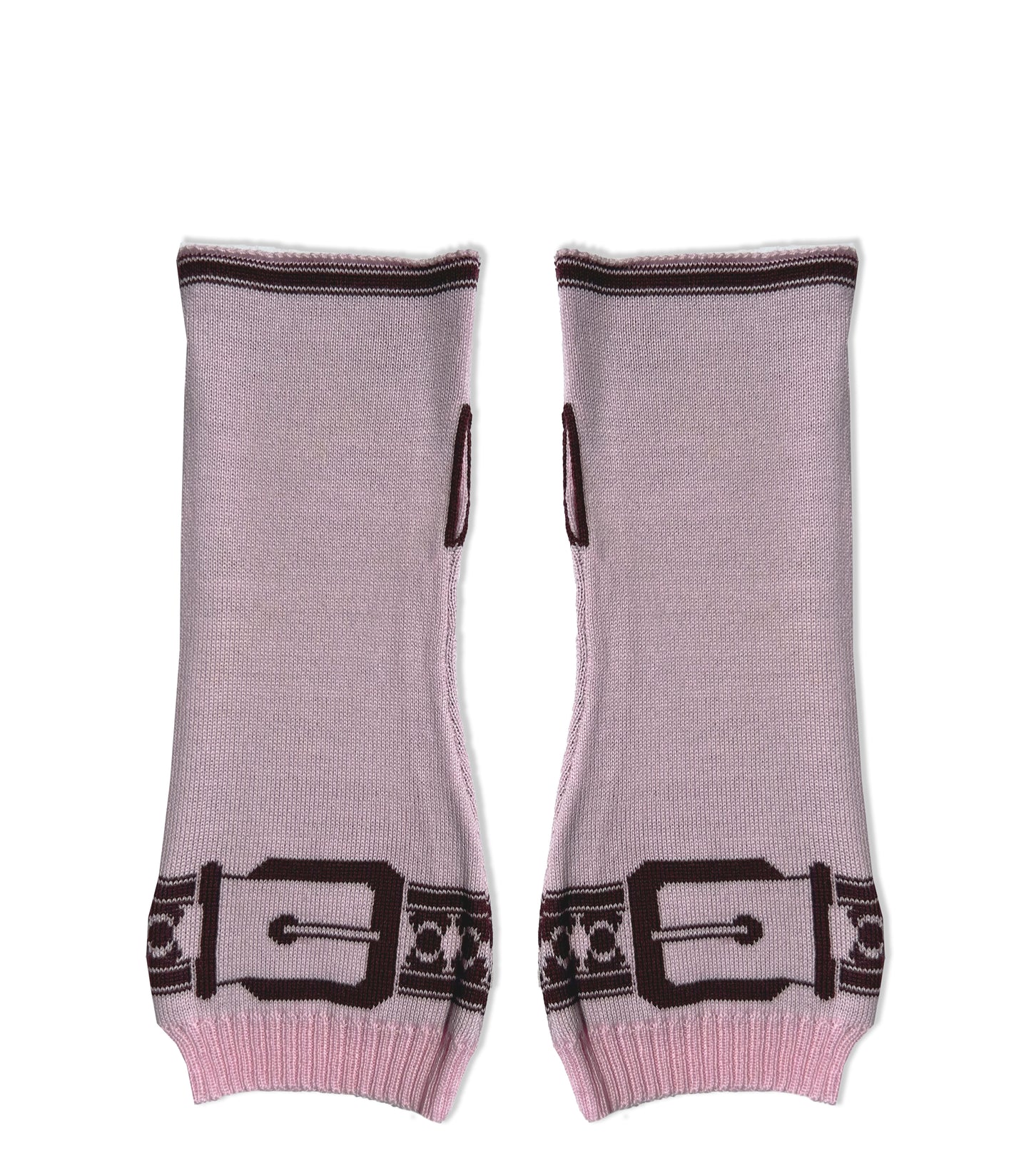 Snaffle Short Handwarmers Pink/Plum