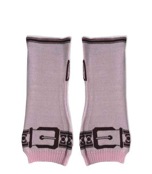 Snaffle Short Handwarmers Pink/Plum