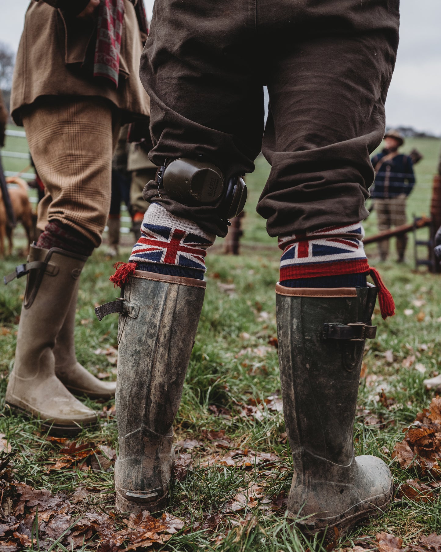 Union Jack Flag Personalised Boot Sock Navy/Red