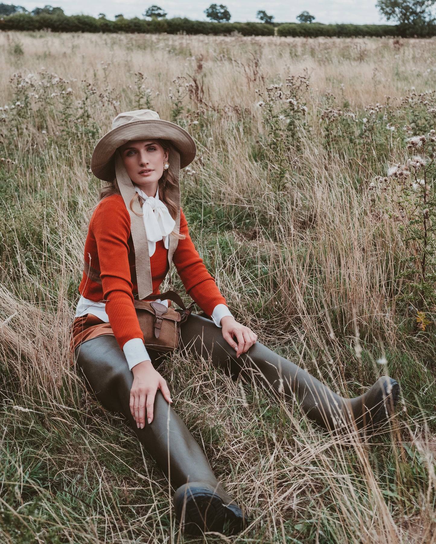 Baroque Crop Top Orange