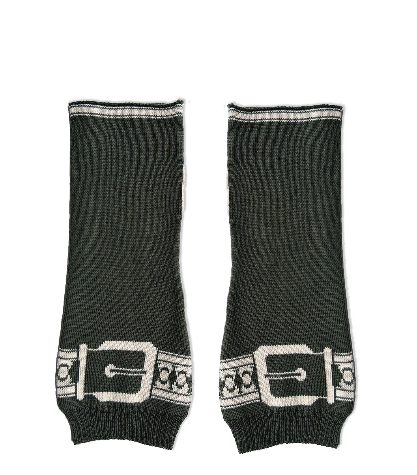Snaffle Short Handwarmers Olive/Taupe