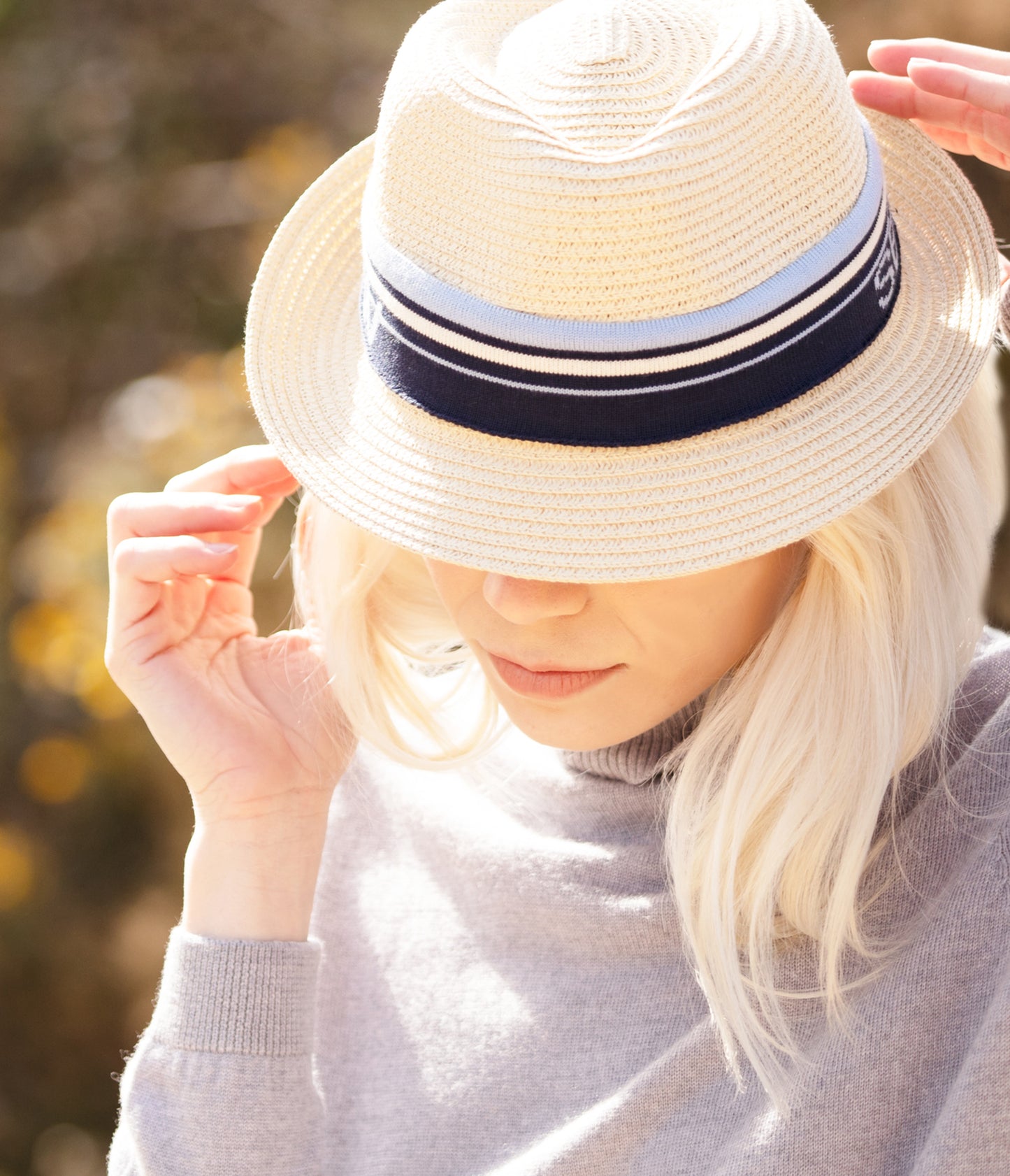Summer Trilby Hat with Changeable Band
