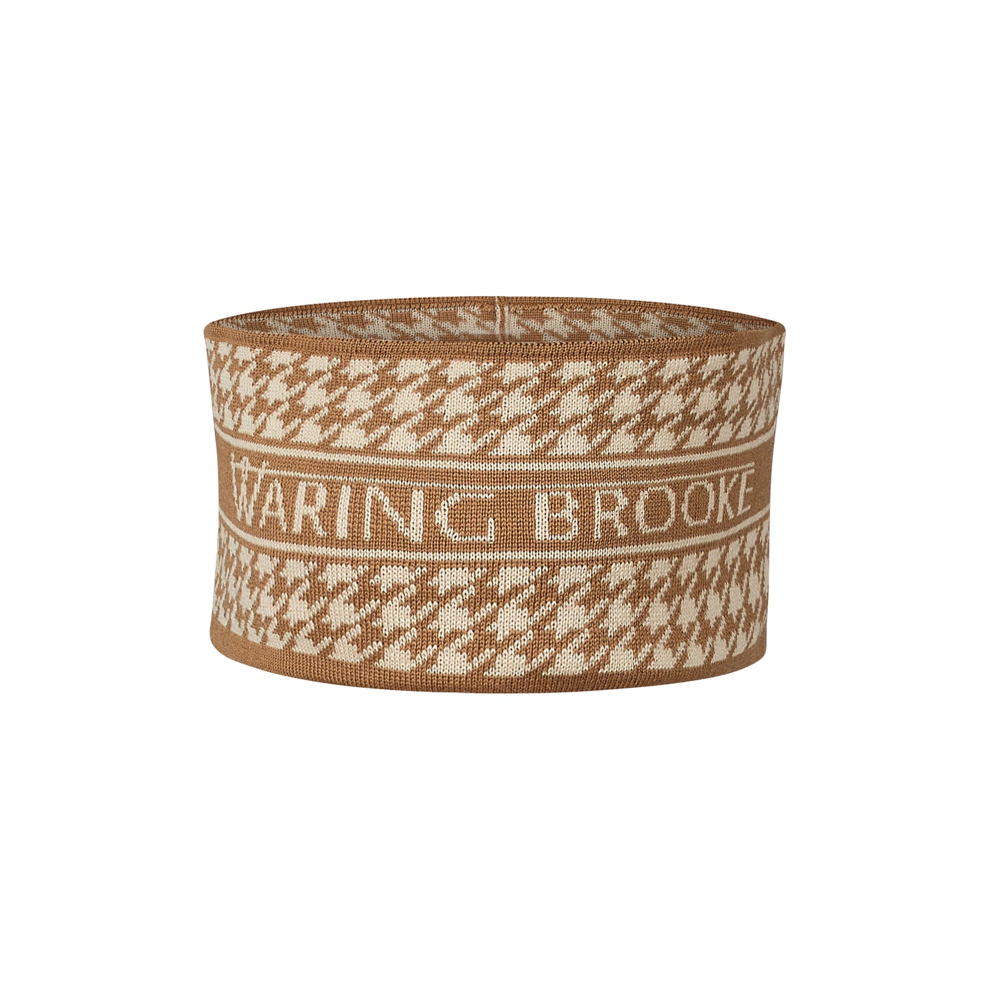NEW IN: Signature Houndstooth Headband - Tan/Taupe