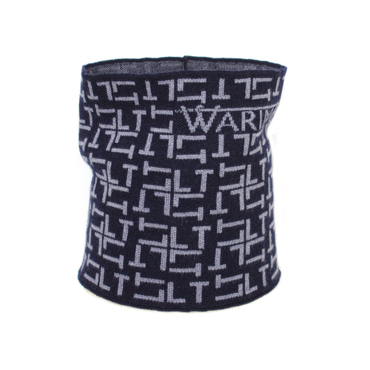 Personalised Monogram Pattern Snood Navy/Grey