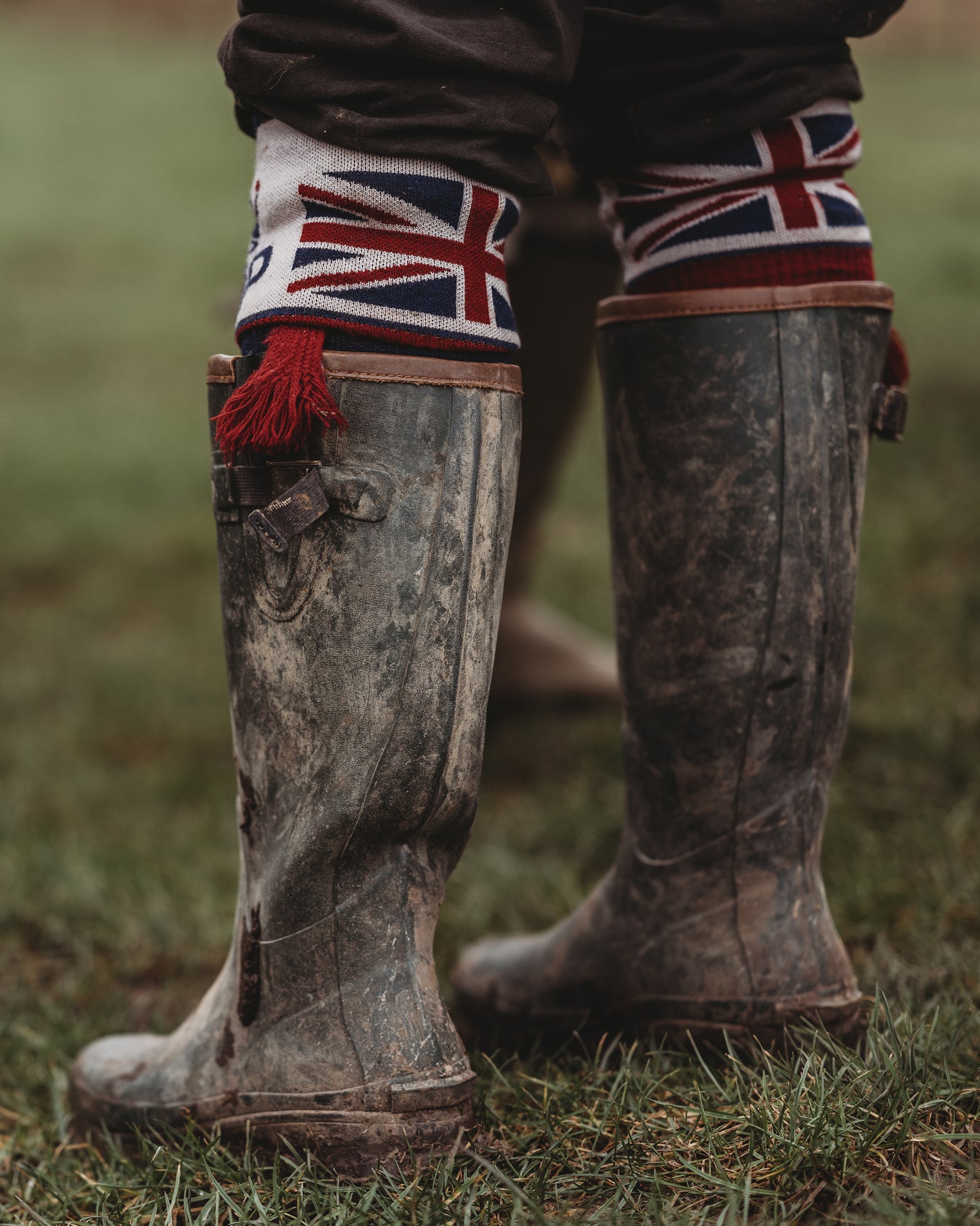 Union Jack Flag Personalised Boot Sock Navy/Red