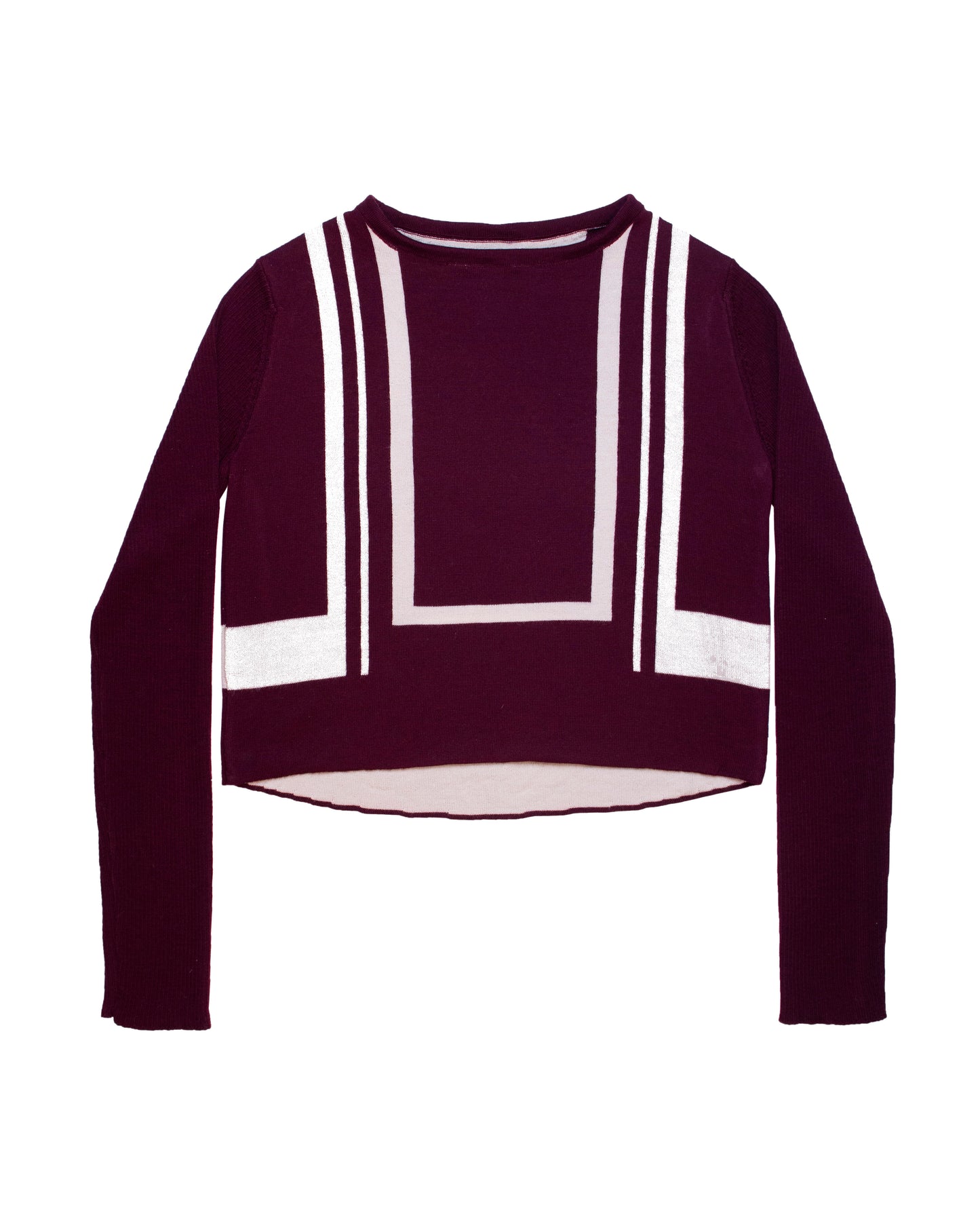 Baroque Crop Top Plum