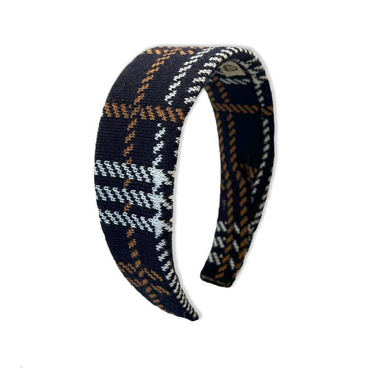 Highland Tartan Hairband Navy