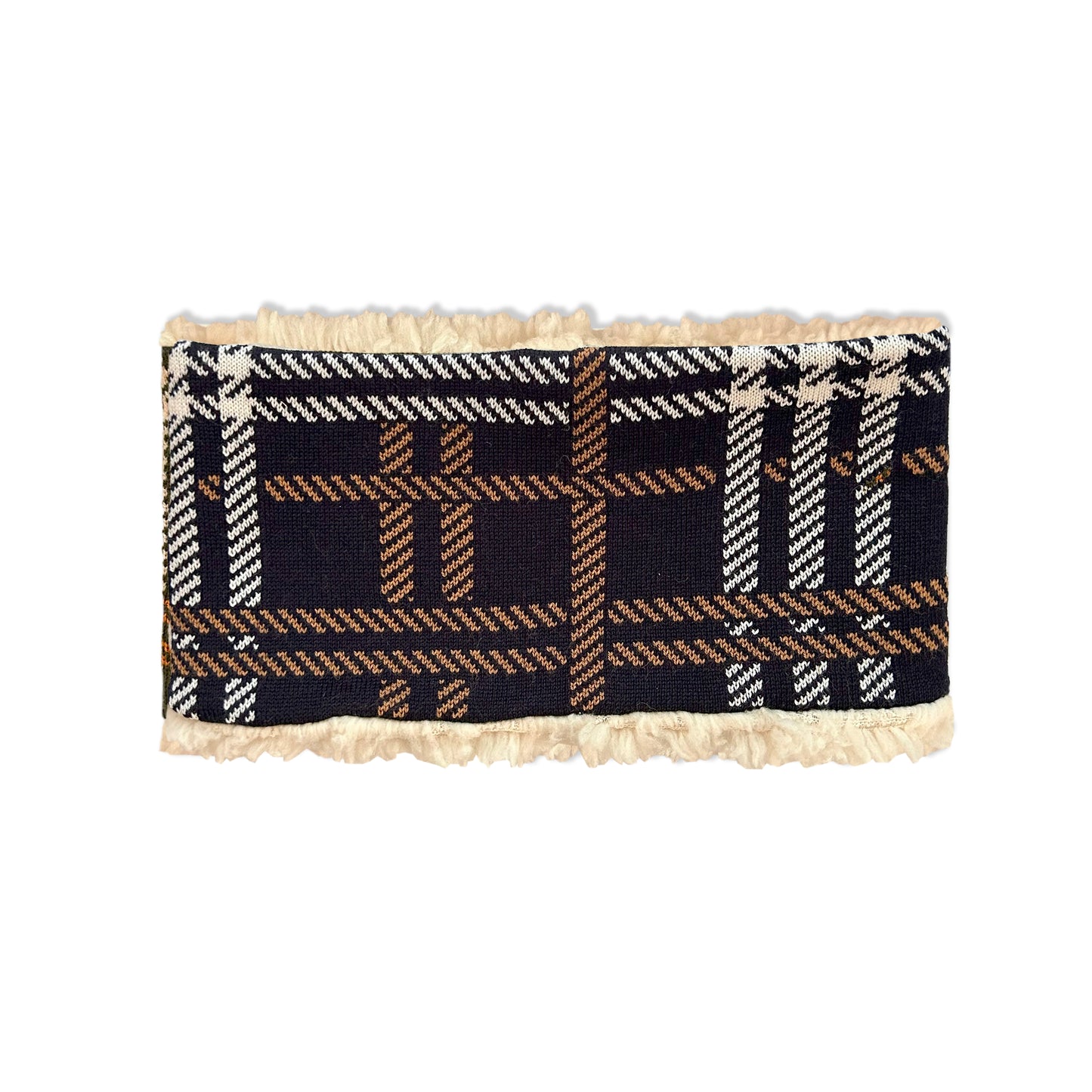 Highland Tartan Headband Navy
