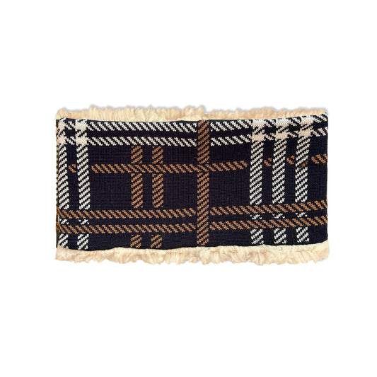 Highland Tartan Headband Navy