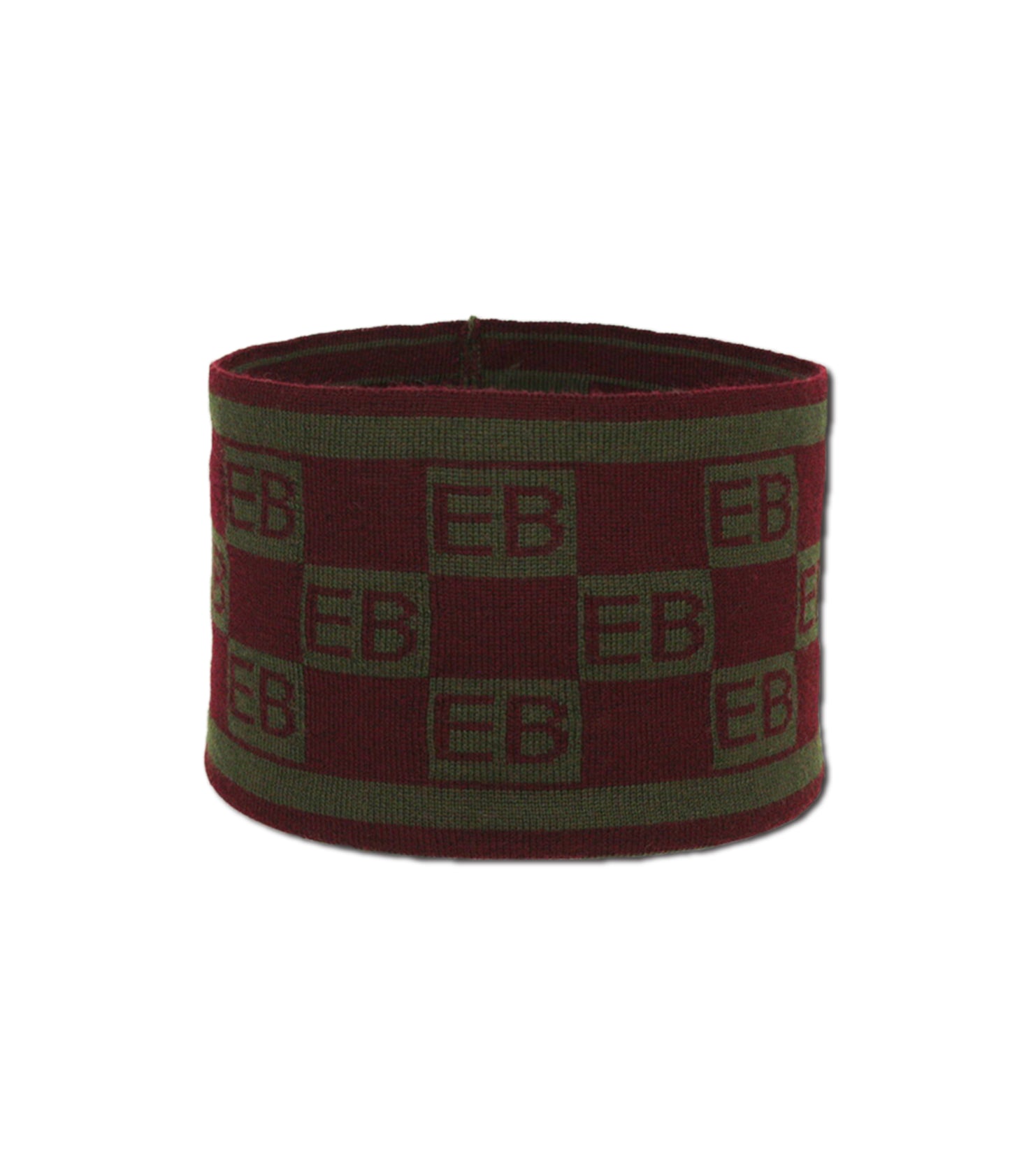 Waring Brooke Squared Monogram Headband Plum/Olive