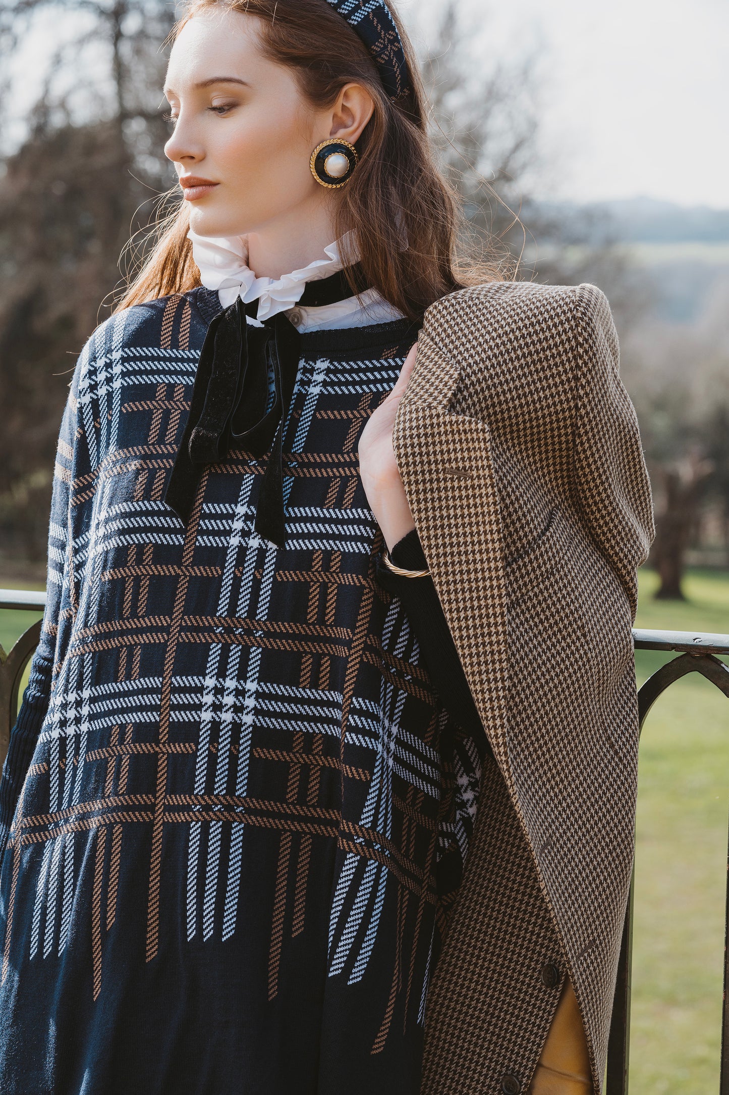 Highland Tartan Pullover Olive
