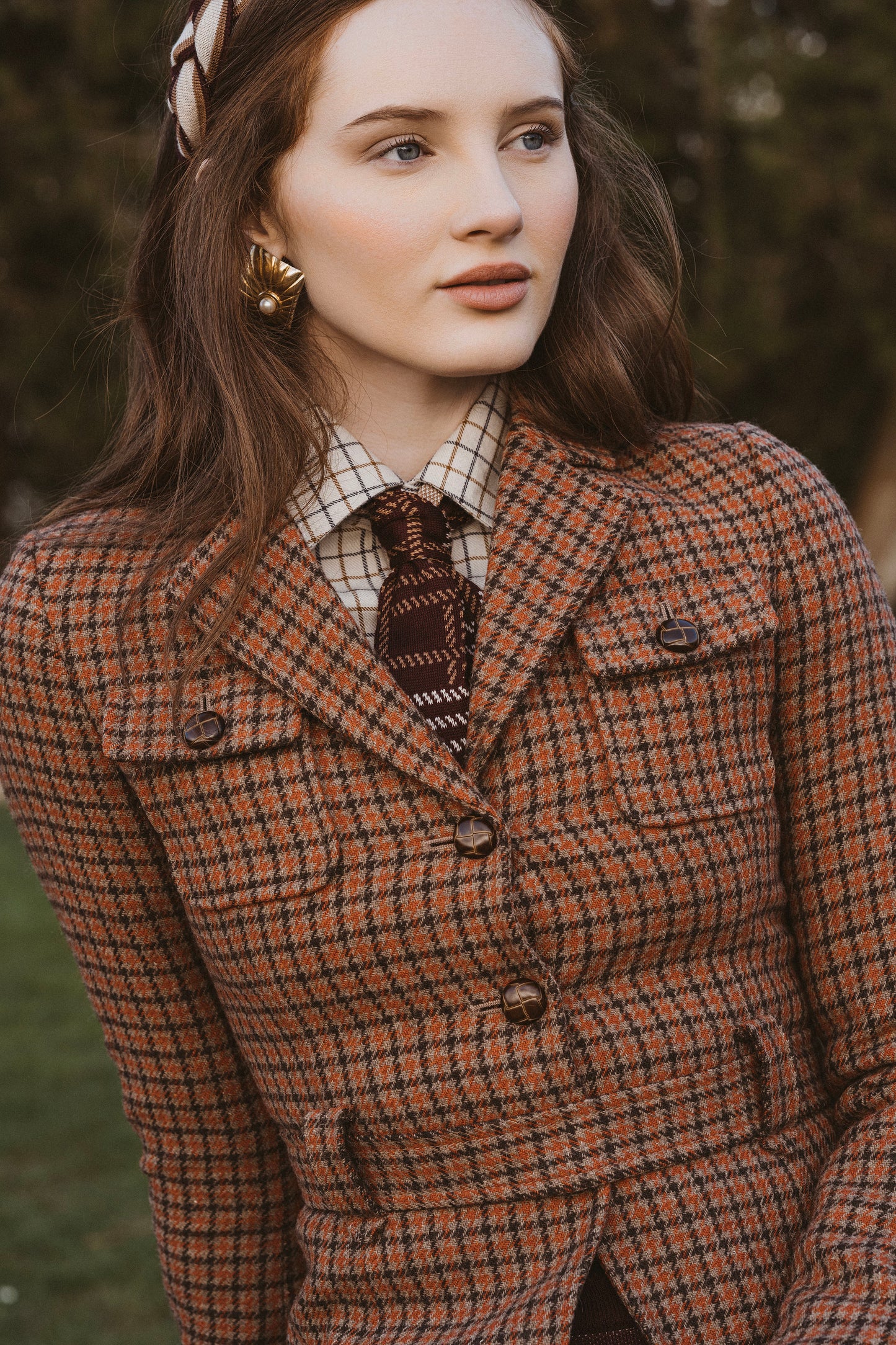 Highland Tartan Tie Navy