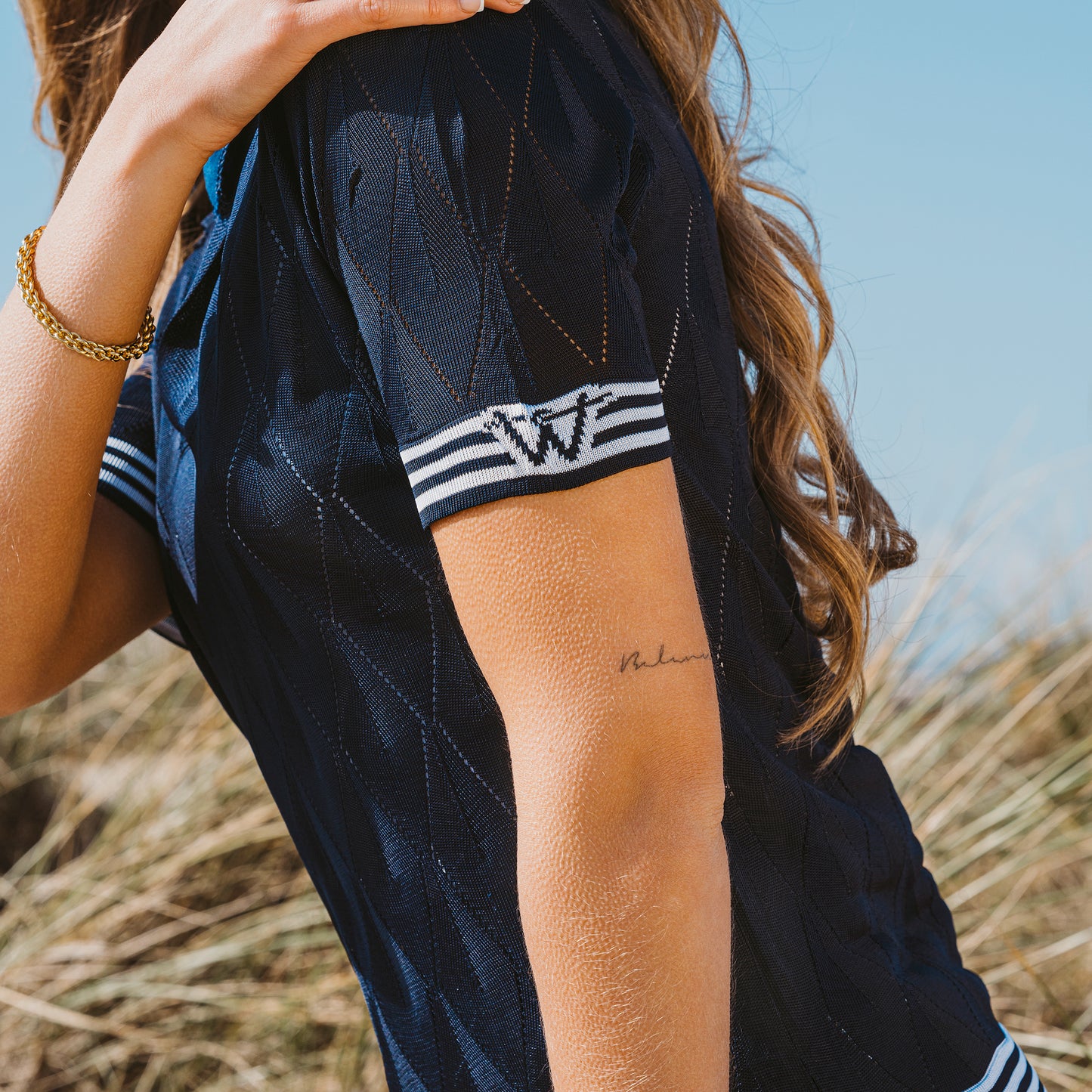 Diamond Polo Tee Gold