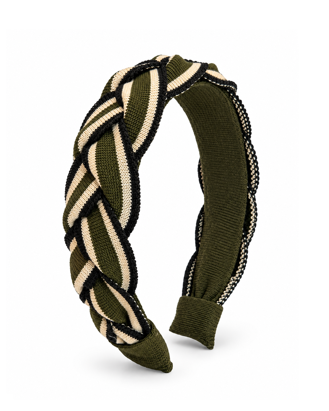 NEW IN: Olive Tri-colour Plait Hairband
