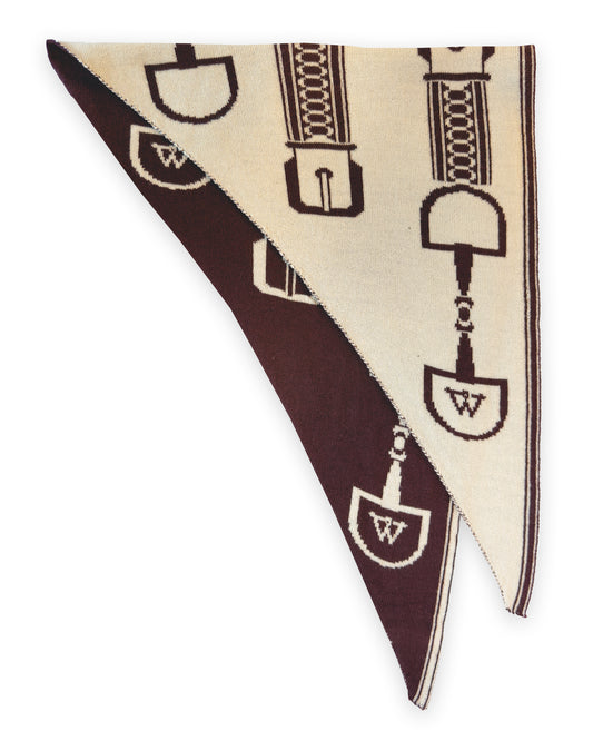 NEW IN: Triangle Snaffle Scarf Plum