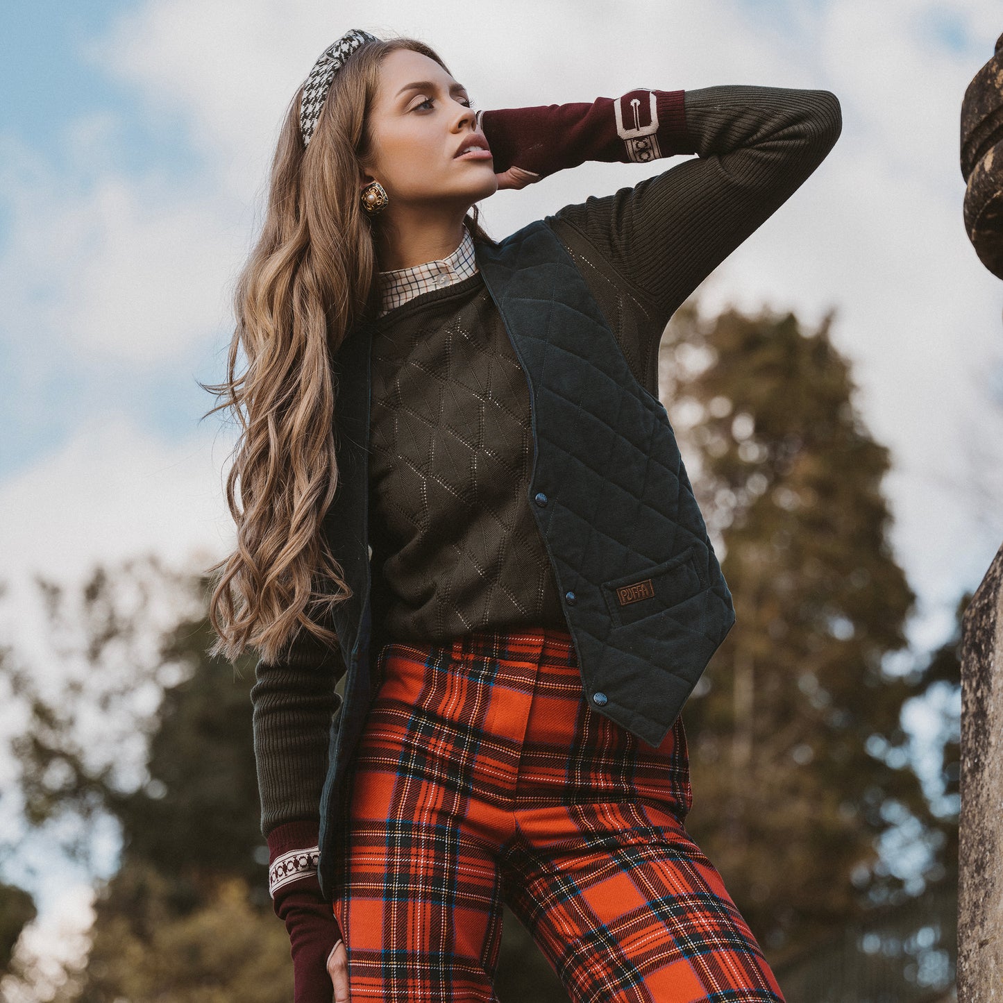 Argyle Pull Over Navy