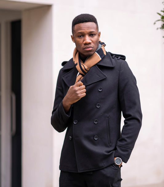 Signature Stallion Scarf Black/Tan