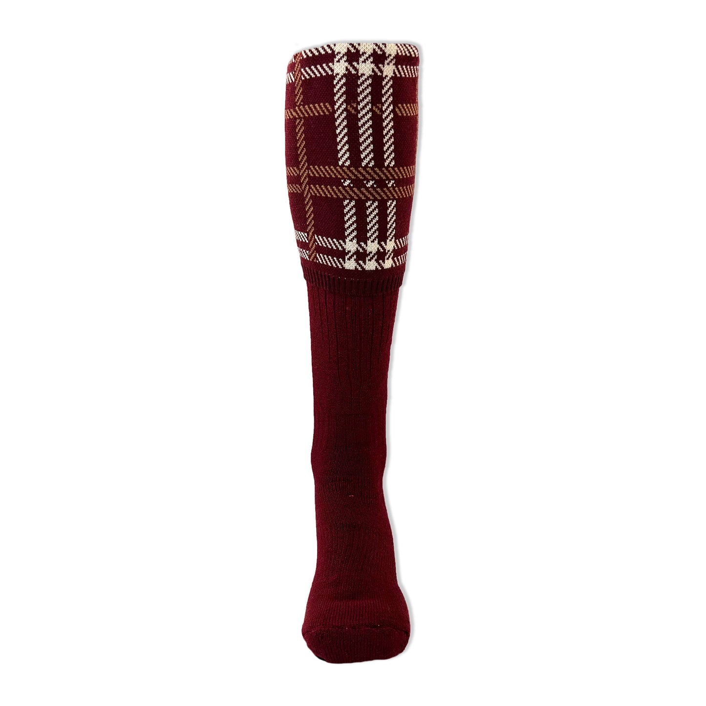 Highland Tartan Socks Burgundy