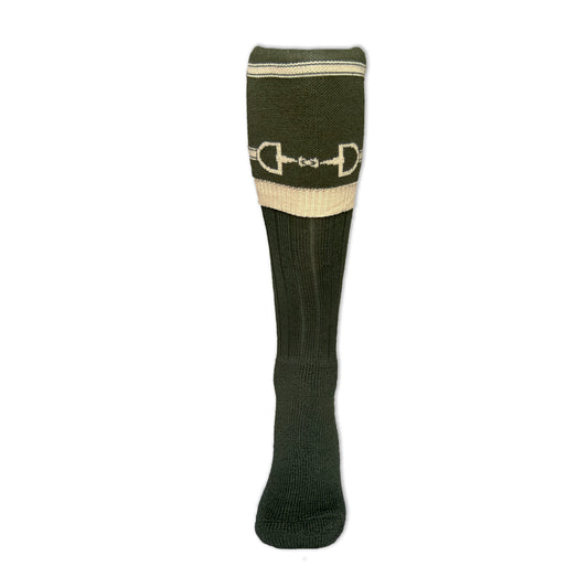 Snaffle Socks Olive/Taupe