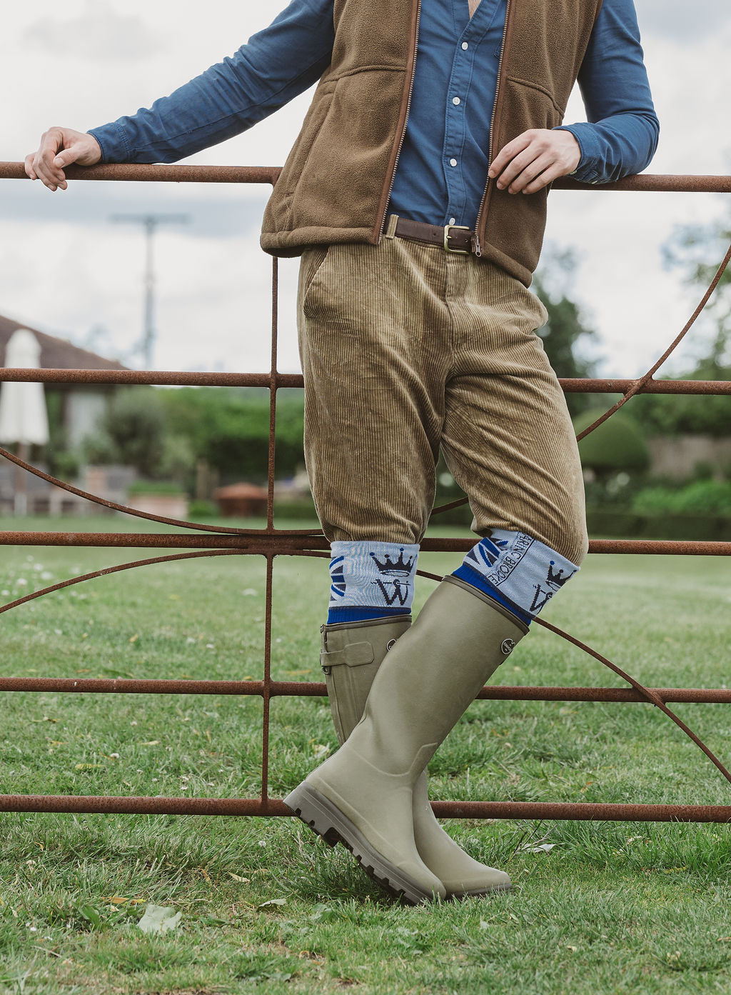 NEW IN: Union Jack Flag Personalised Boot Sock Royal