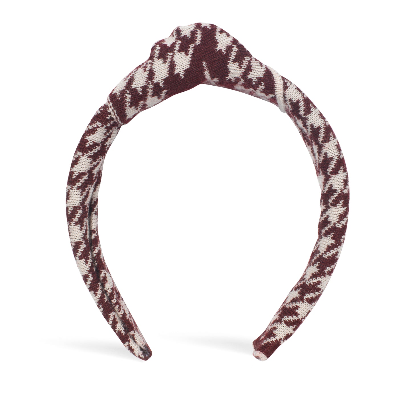 Houndstooth Hairband Plum