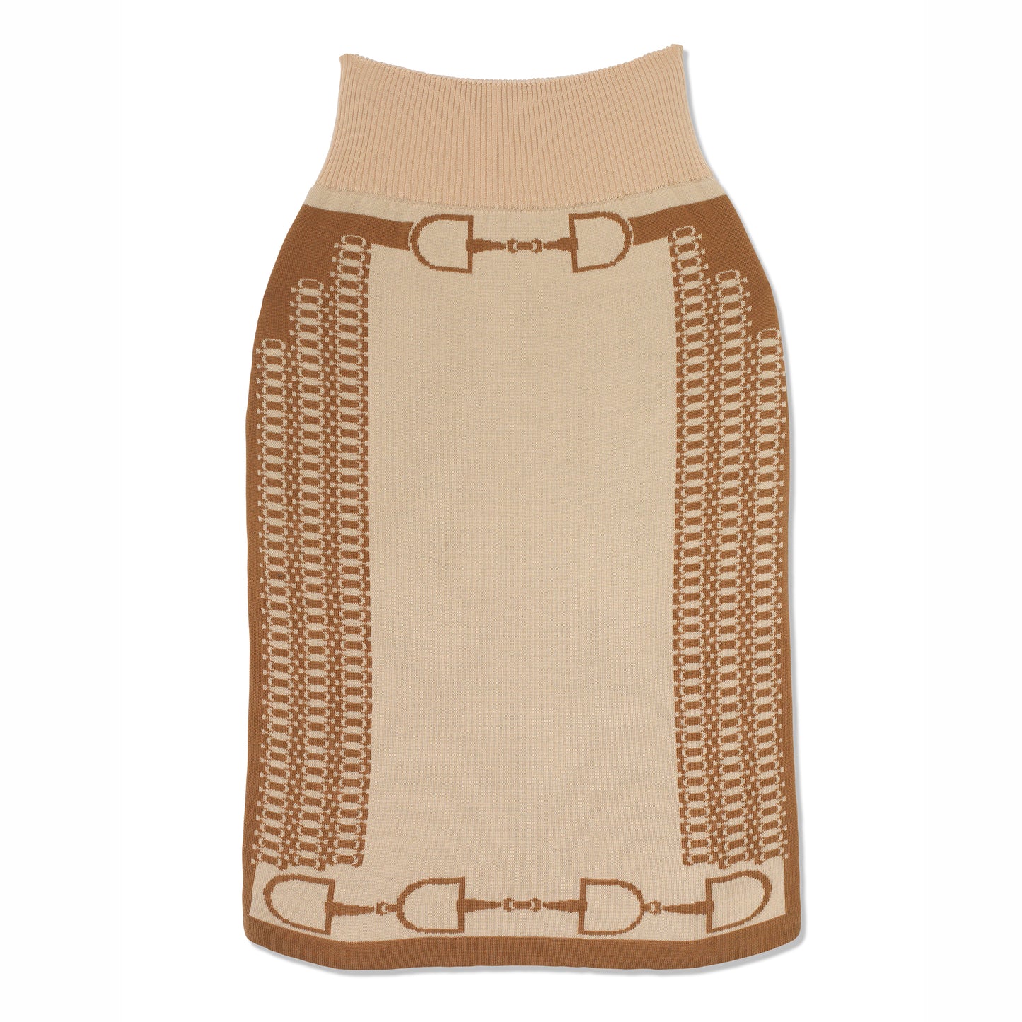 Snaffle Longline Skirt Tan/Taupe