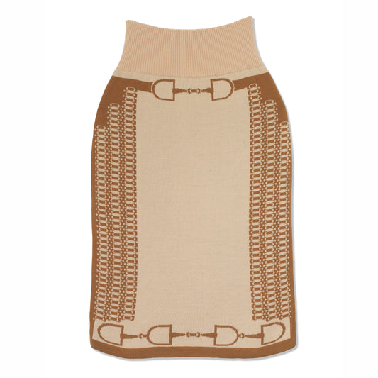 Snaffle Longline Skirt Tan/Taupe