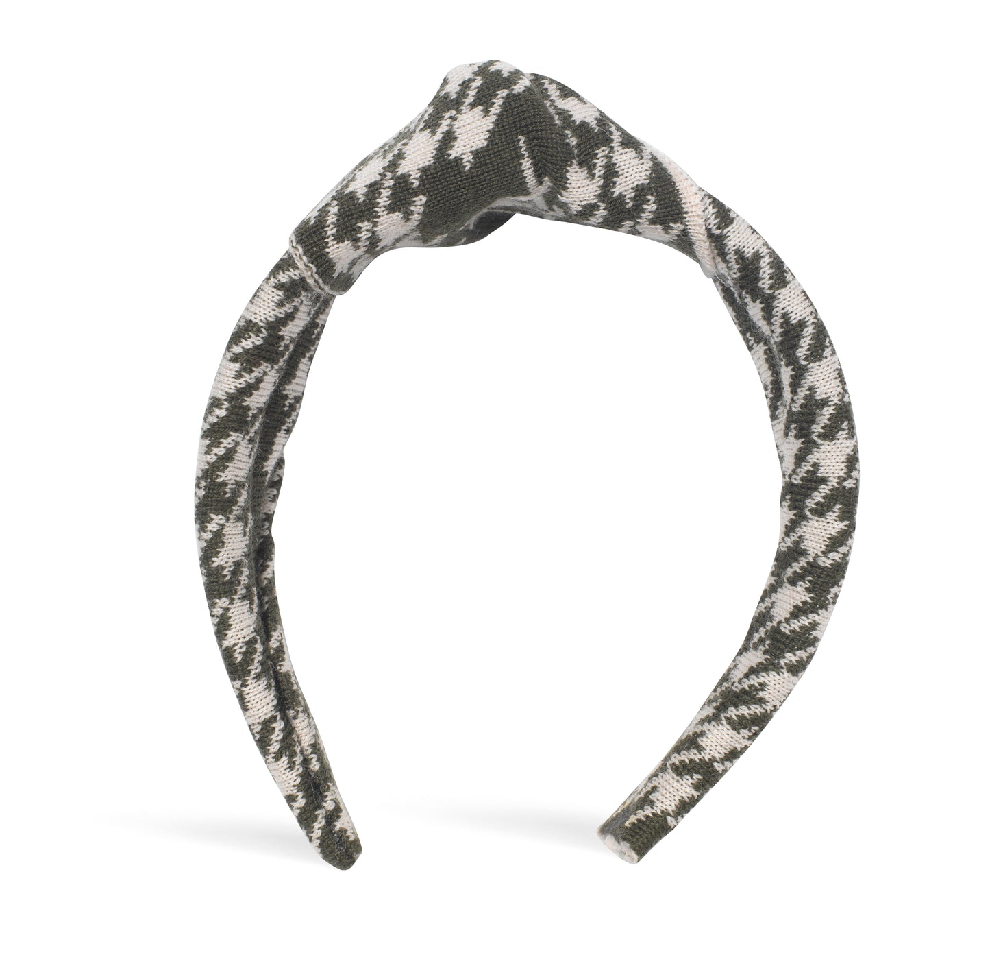 Houndstooth Hairband Olive