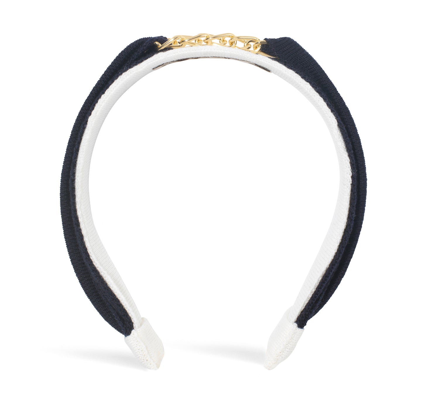 Loop Chain Hairband Navy/White