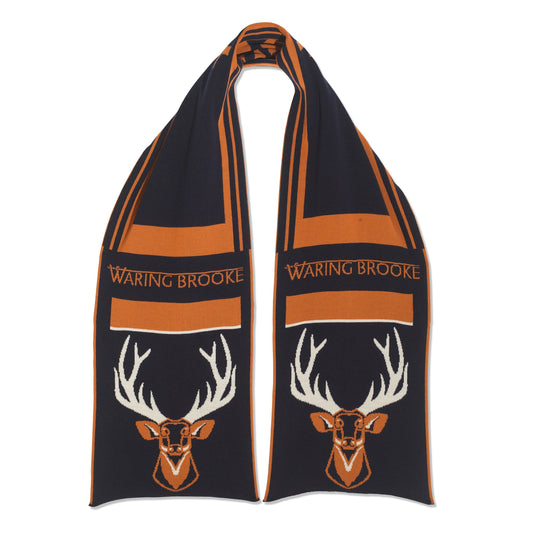 Majestic Stag Scarf Navy