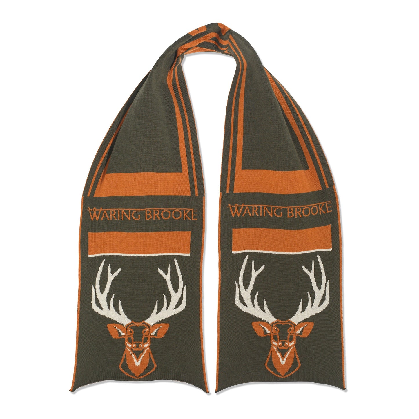Majestic Stag Scarf Olive
