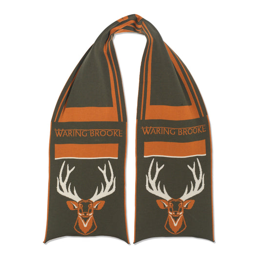 Majestic Stag Scarf Olive