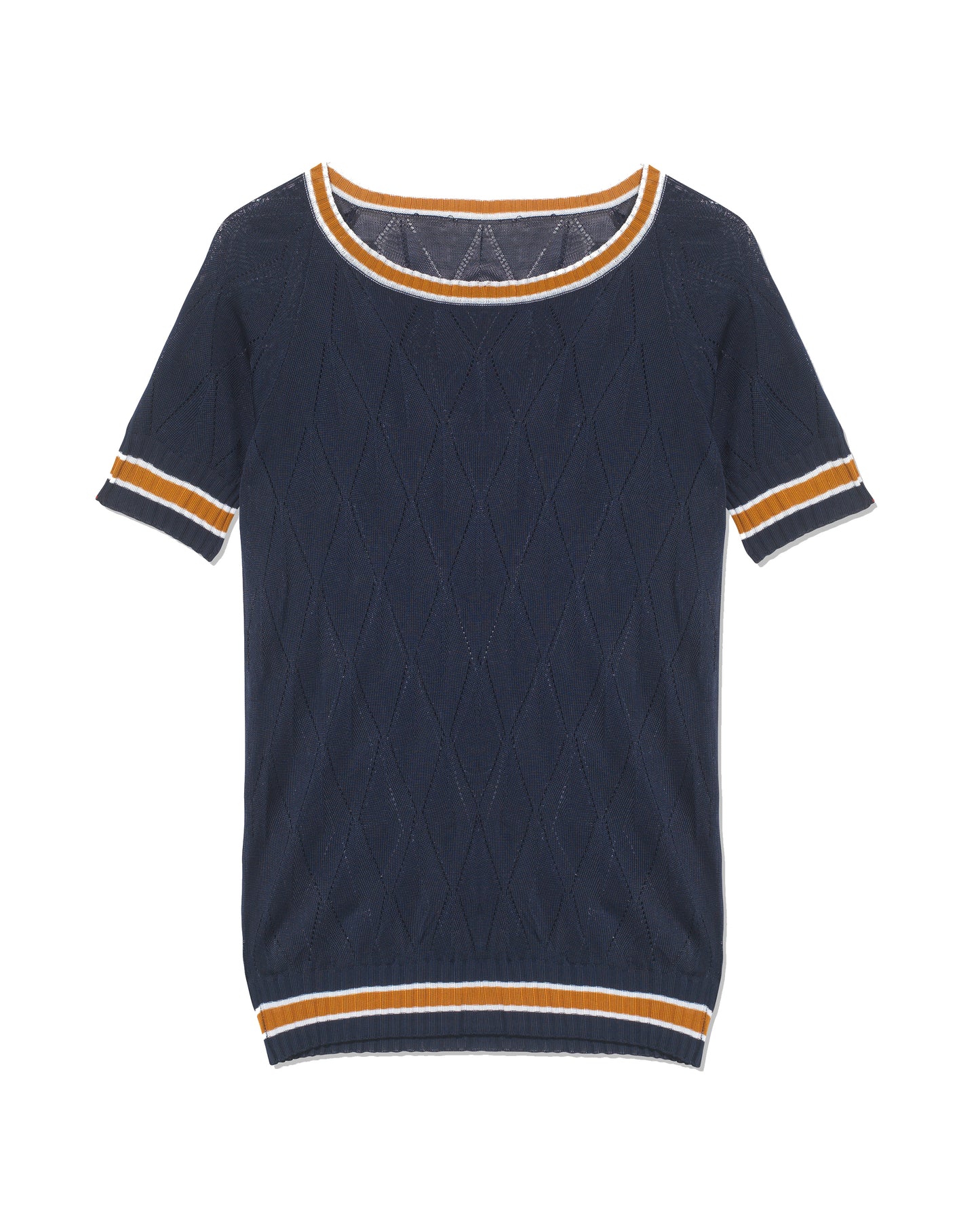 Diamond Crew Neck Navy