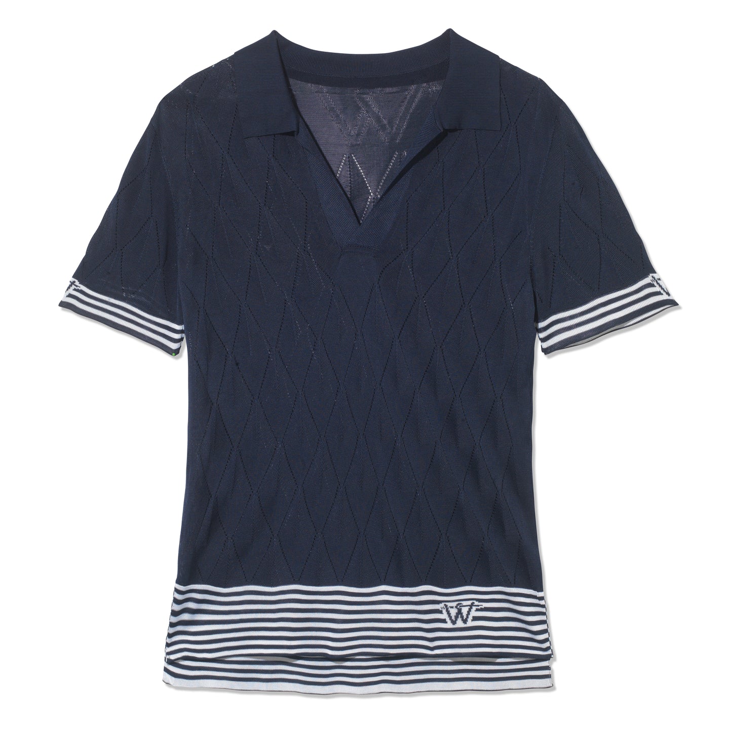 Diamond Polo Tee Navy