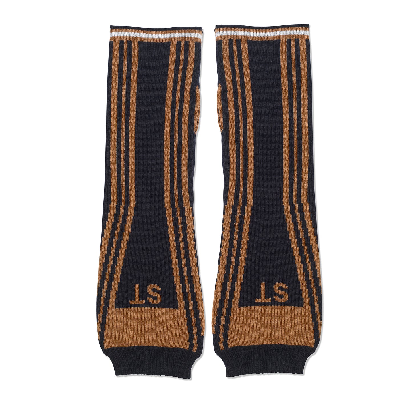 Baroque Handwarmers Navy/Tan/White