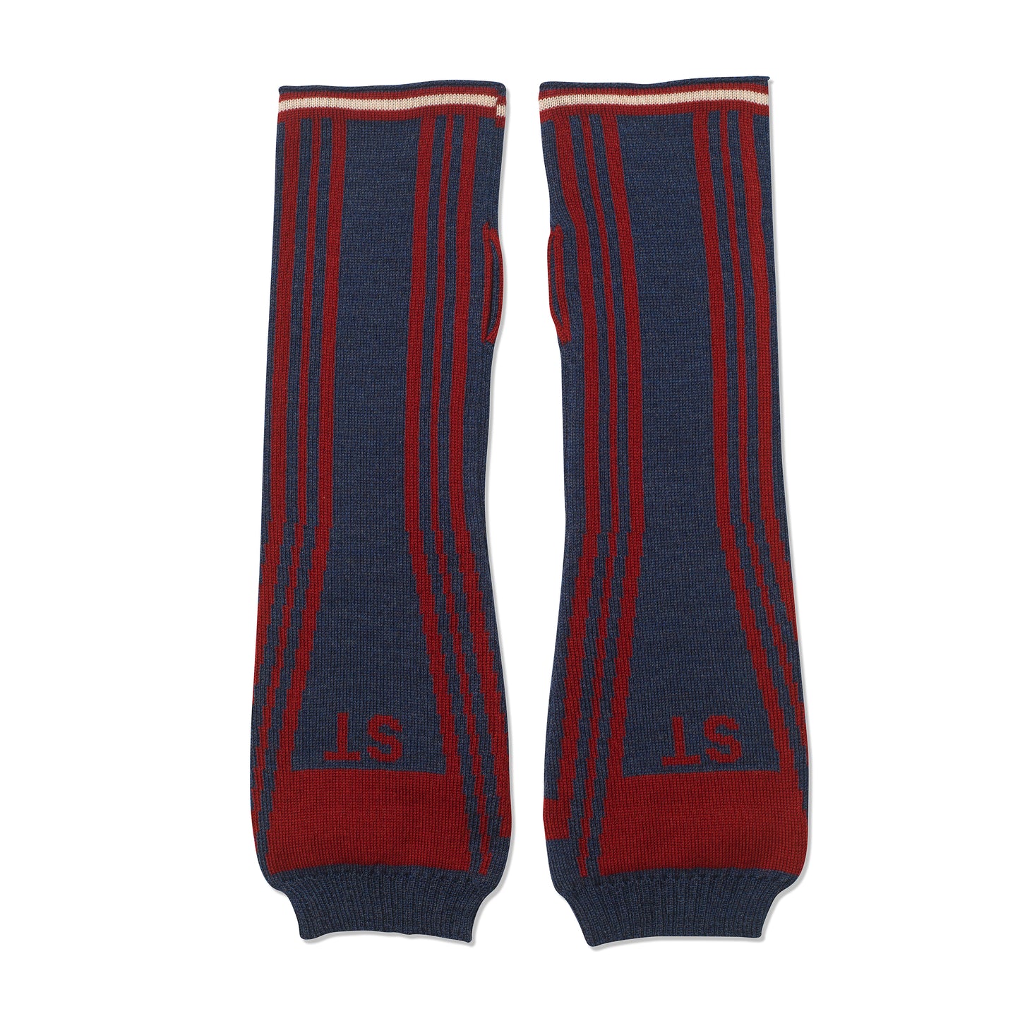 Baroque Handwarmers Denim/Bordo/Taupe