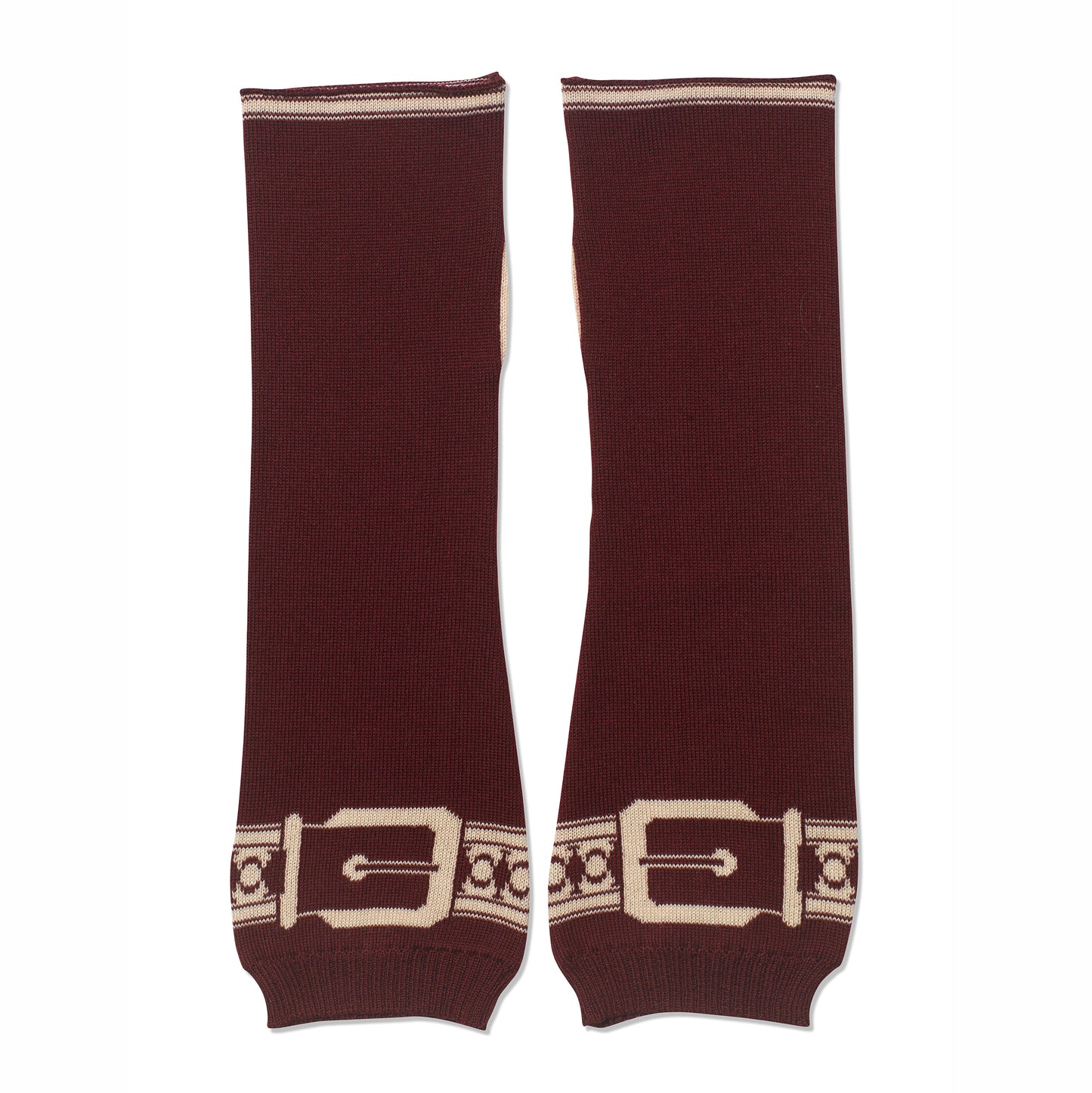 Snaffle Handwarmers Plum/Taupe