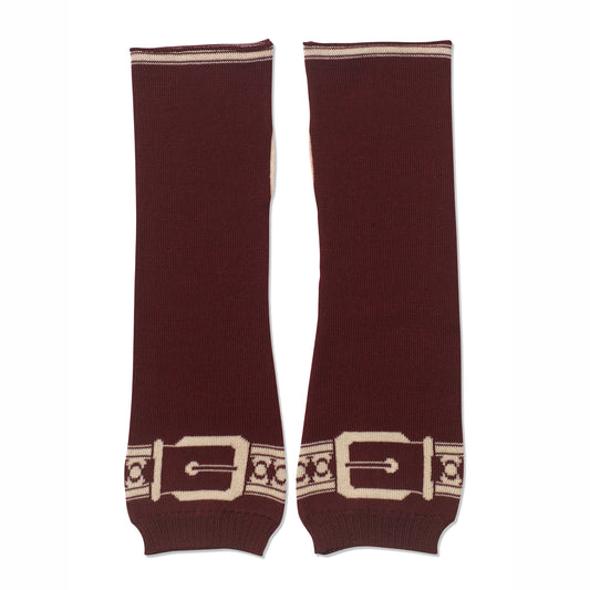 Snaffle Handwarmers Plum/Taupe