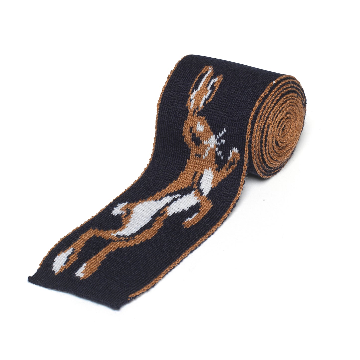 Boxing Hare Tie Navy