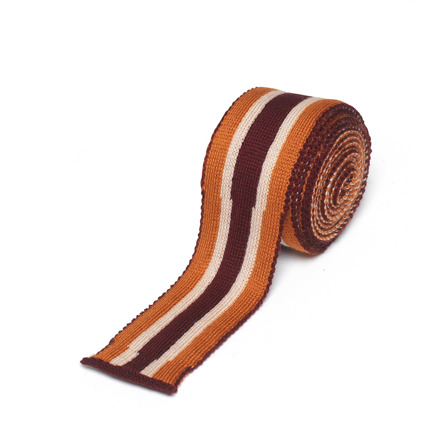 Classic Stripe Tie Plum/Taupe/Chestnut