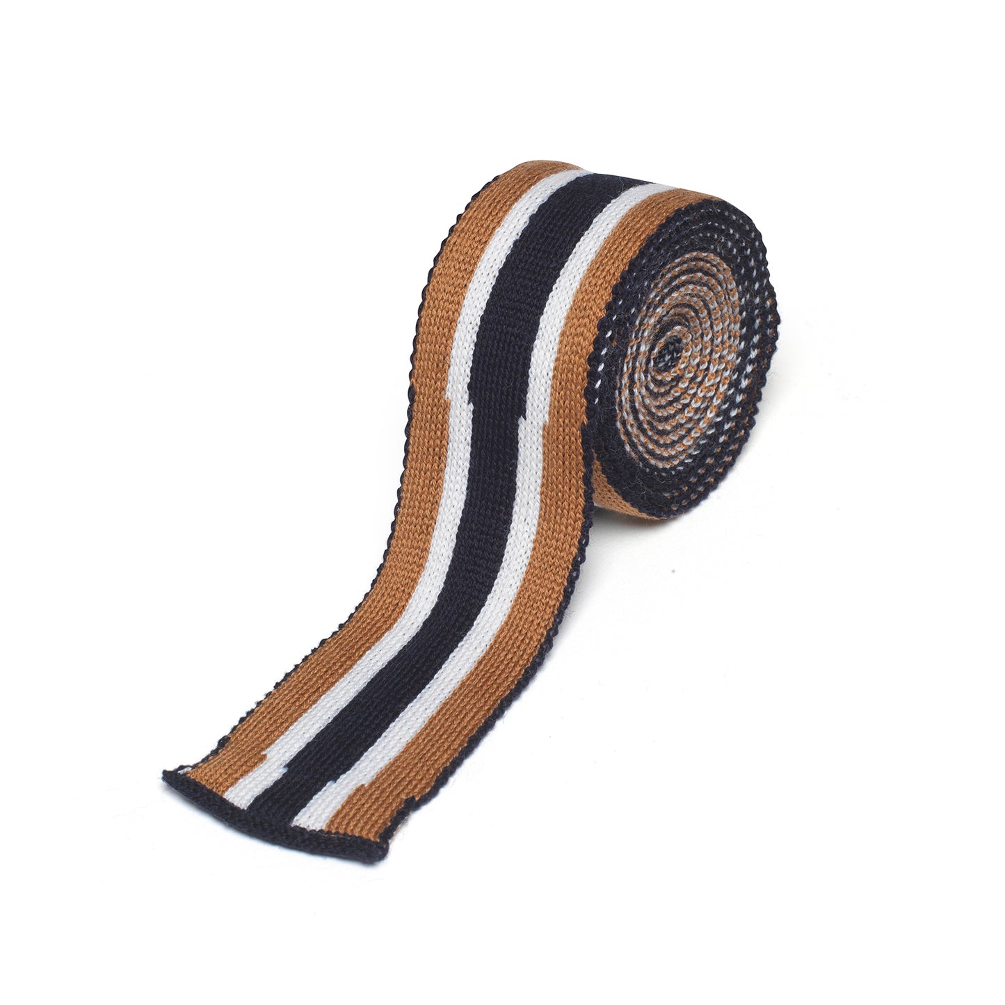 Classic Stripe Tie Navy/Tan/White
