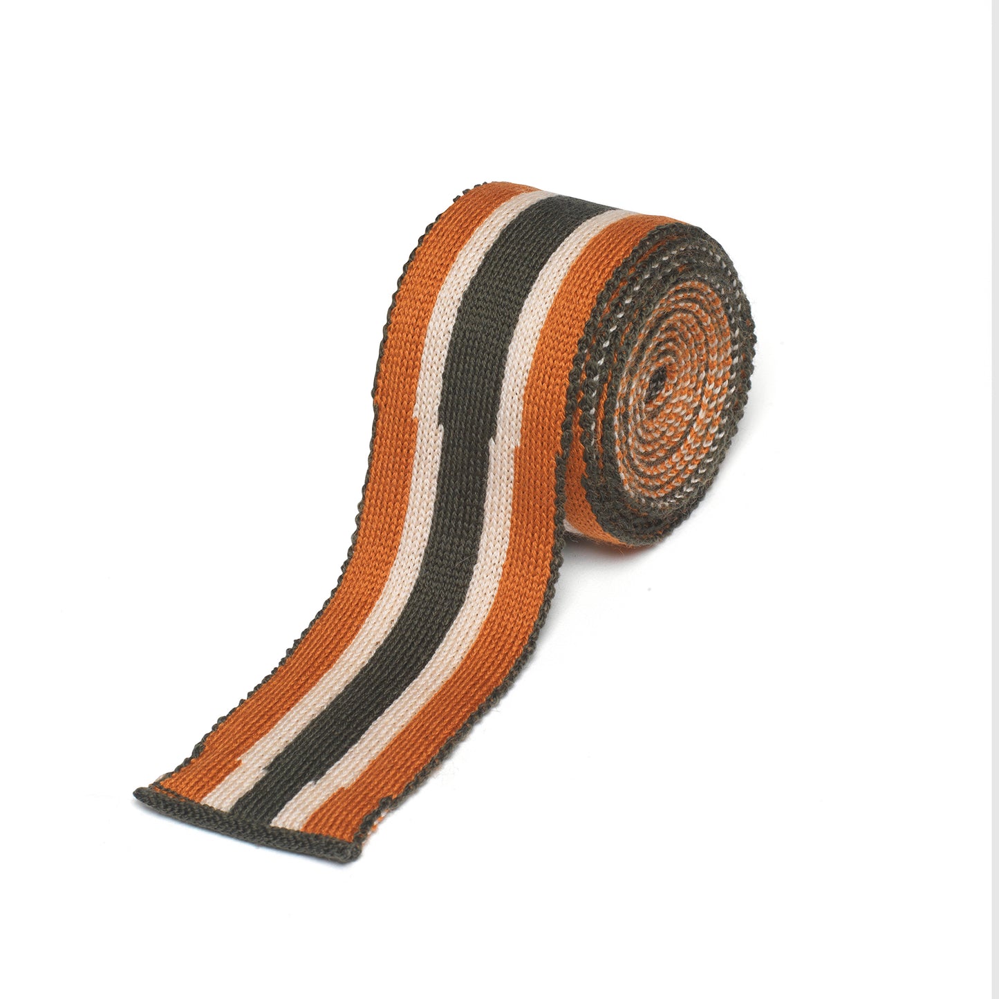 Classic Stripe Tie Olive/Taupe/Chestnut