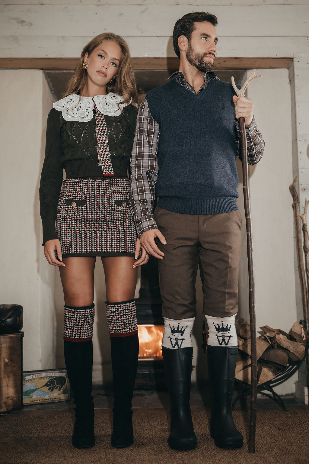 NEW IN: Multi-Houndstooth Sock