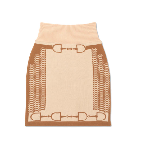Snaffle Skirt Tan/Taupe