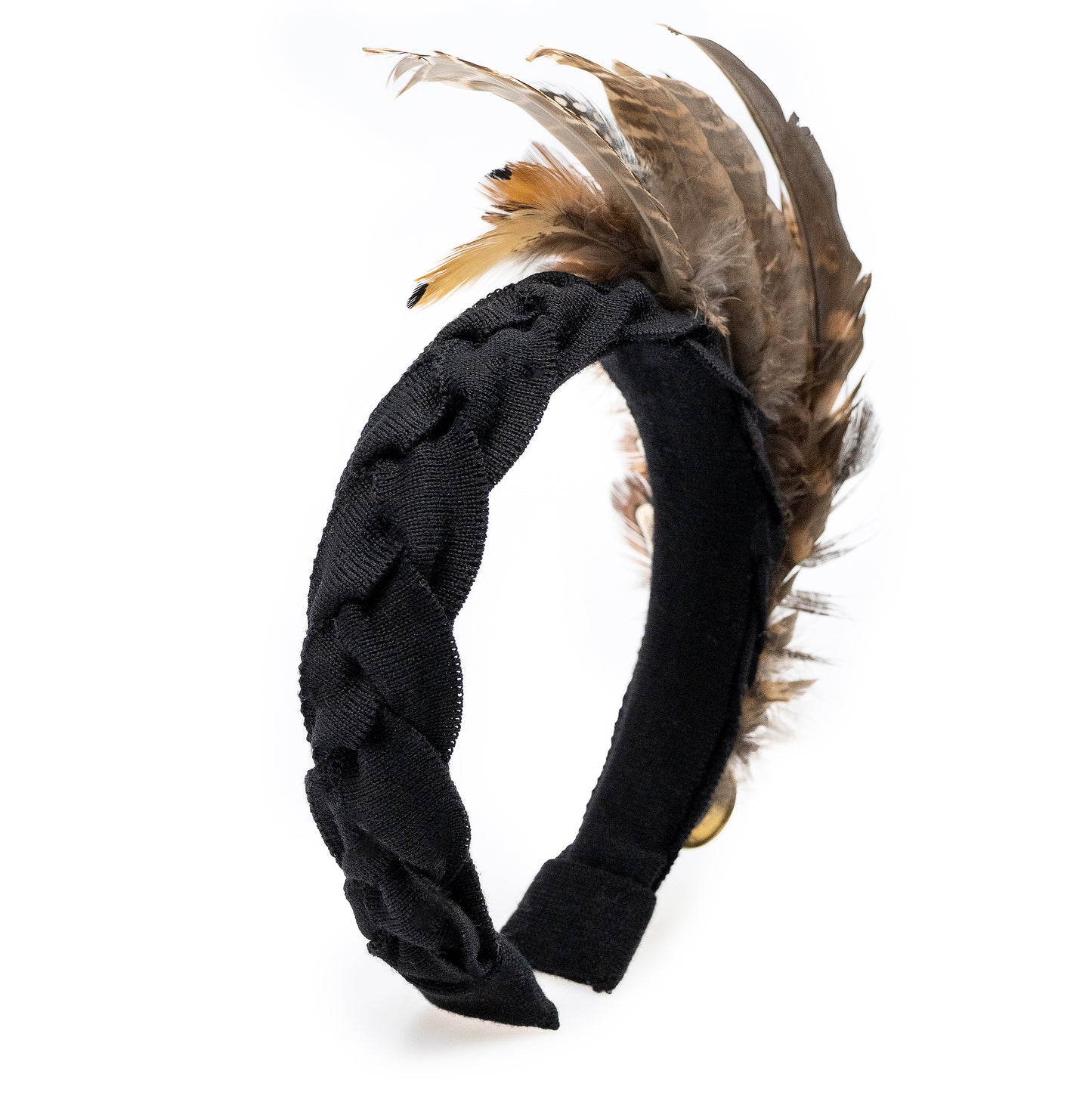 Harrier Feather Hairband Black