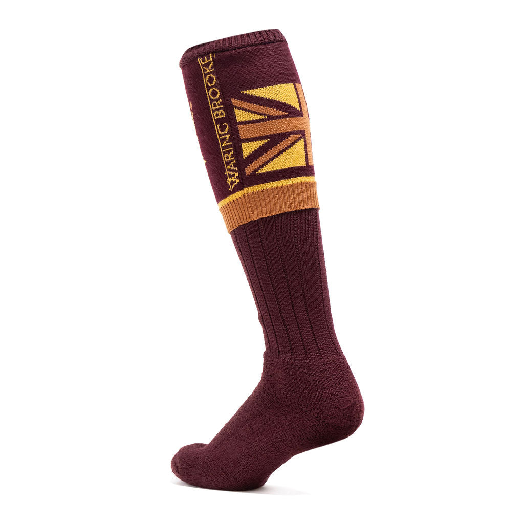 NEW IN: Union Jack Flag Personalised Boot Sock Plum