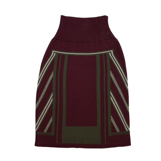 Eclipse Pencil Skirt Plum/Olive