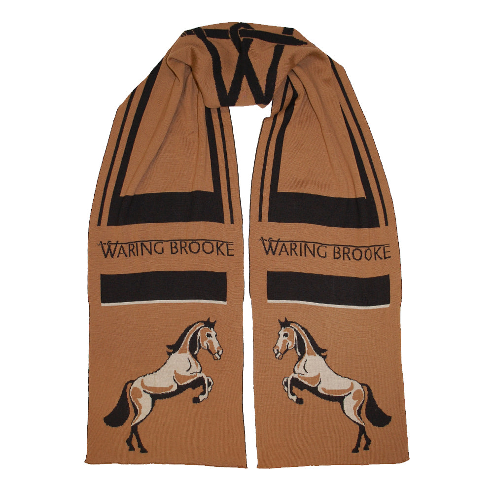 Signature Stallion Scarf Black/Tan