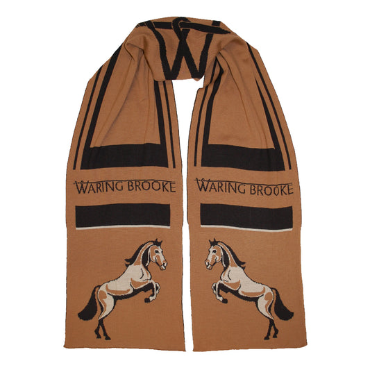 Signature Stallion Scarf Black/Tan